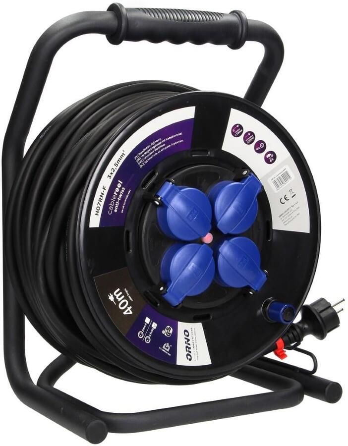 Enzo Orno Kabelhaspel prof H07 3x2 5qmm 40m IP44 1167298