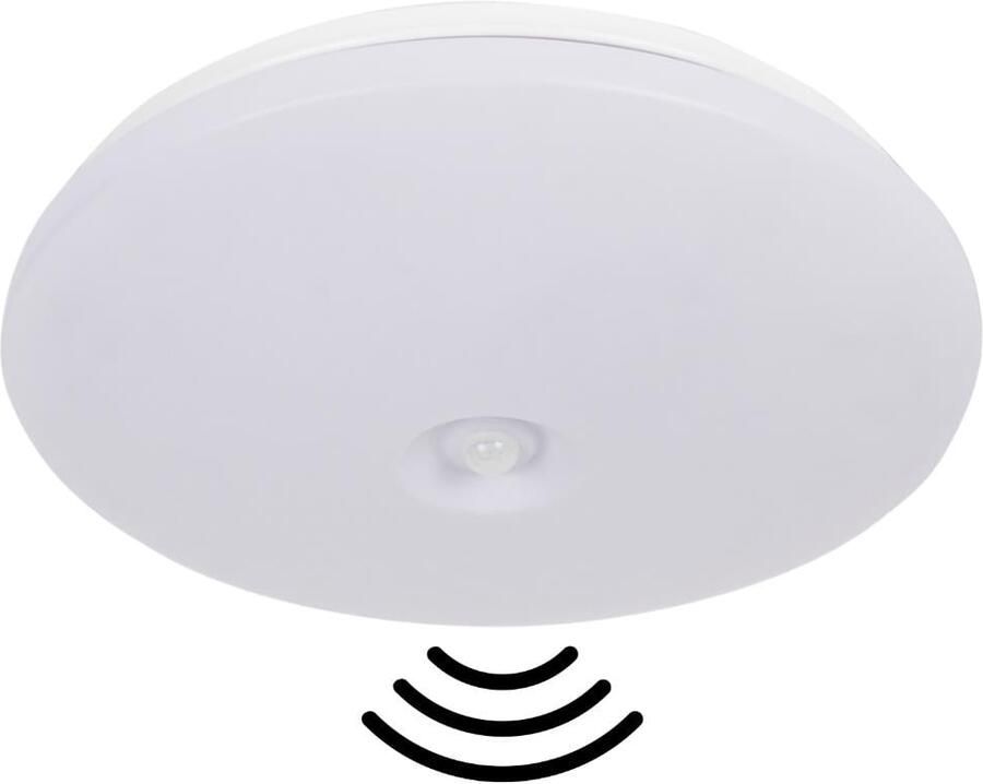 Enzo Orno Plafonniere rond 330mm 2x E27 met bewegingssensor 5017812