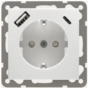 Enzo PEHA Badora LW stopcontact RA + USB +USB-C 4603002