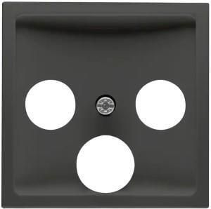 Enzo PEHA Badora MAT ZWART afdekplaat voor coax 4603560