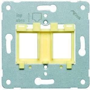 Enzo PEHA draagframe 2XRJ45 voor UTP keystone 4601170