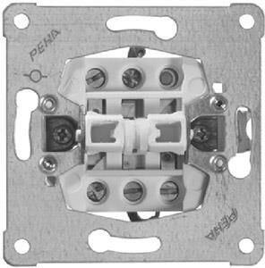 Enzo PEHA Inbouw jaloezie-drukschakelaar 4601105