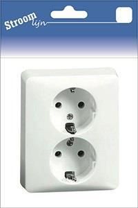 Enzo PEHA LW inbouw stopcontact RA dubbel 6602217