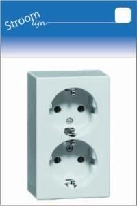 Enzo PEHA LW opbouw stopcontact RA dubbel 6678995