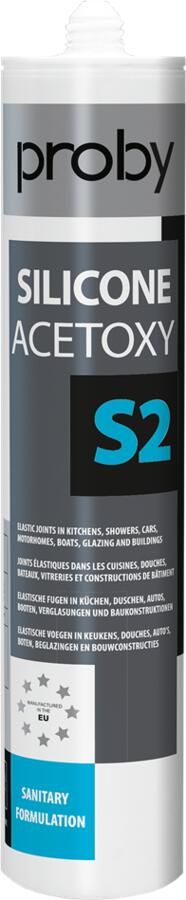 Enzo Proby Silicone Acetoxy S2 | 280 ml | Zwart (12 stuks) 12002441