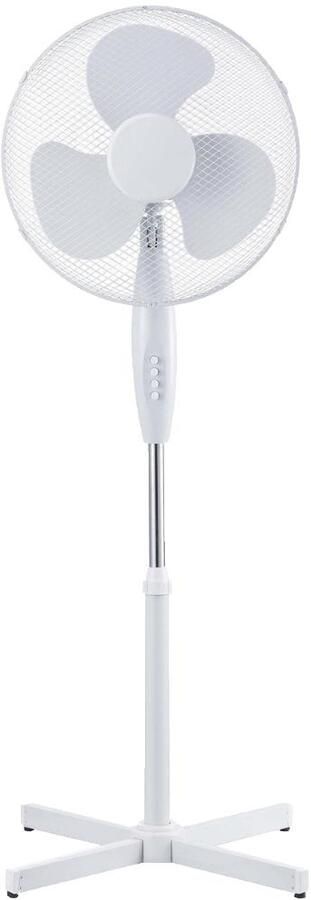 Enzo Statiefventilator 40cm draaiend 40W wit 8652573