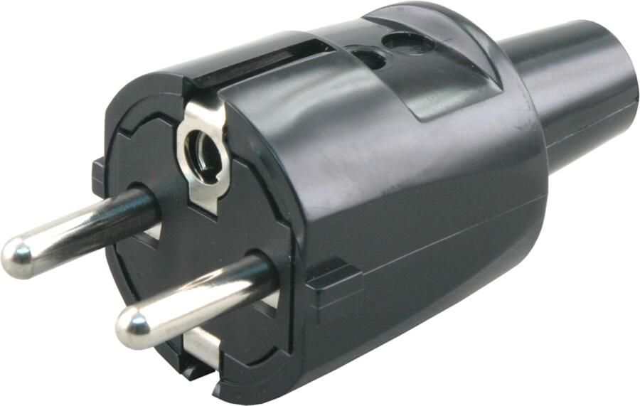 Enzo Stekker | RA | PVC | 10 16A | Zwart 00.110.12