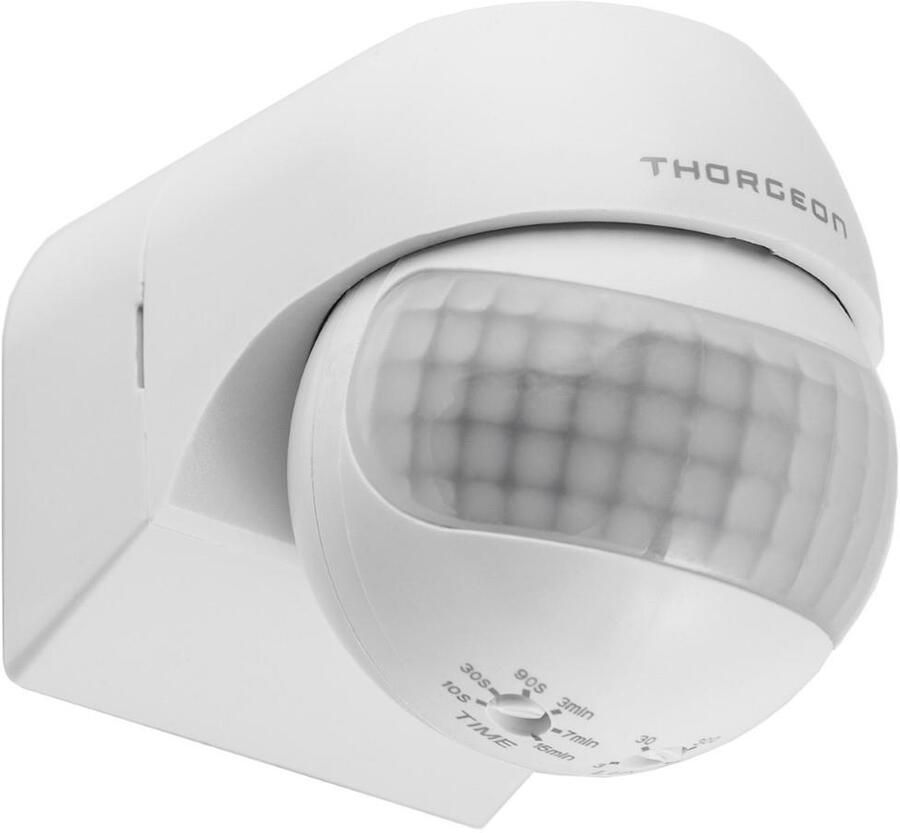 Enzo Thorgeon Bewegingsmelder opbouw wand 180 graden IP44 verstelbaar wit 3900502