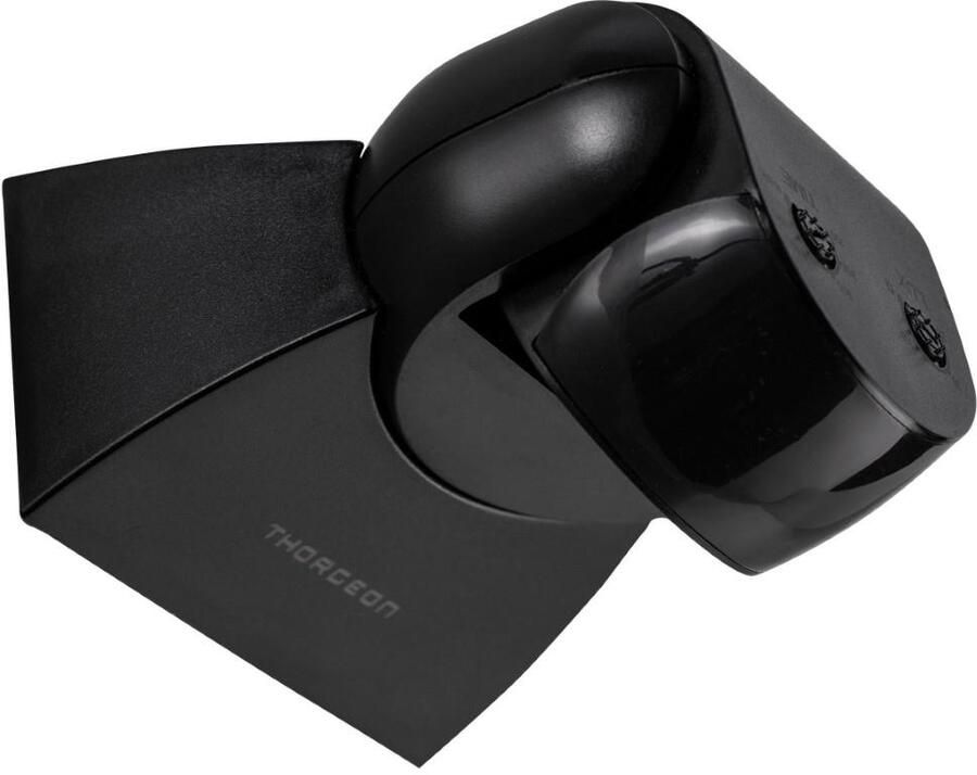 Enzo Thorgeon Bewegingsmelder opbouw wand 180 graden IP65 verstelbaar zwart 3900505