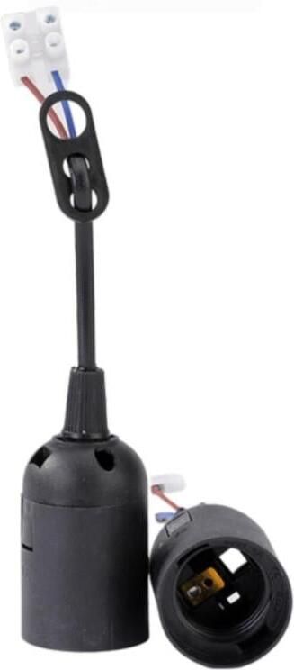 Enzo Thorgeon Lamphouder E27 zwart Verhuisfitting 6042641