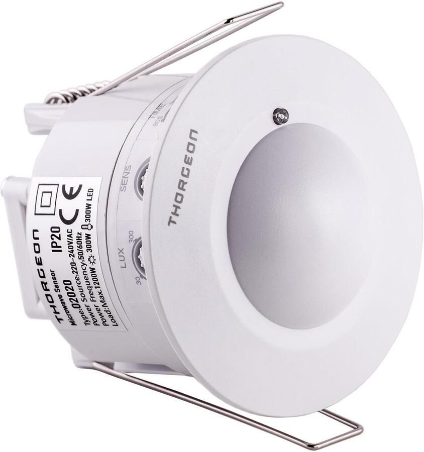 Enzo Thorgeon Radar bewegingssensor inbouw plafond 360 graden wit 3900544