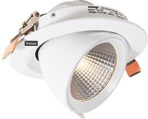 Enzo Tronix LED downlighter wit 18-30W 3000K banaan model 45gr LED2355