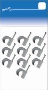 Enzo Universele spijkerclip 16 19 mm grijs JSL 10 stuks 6613280