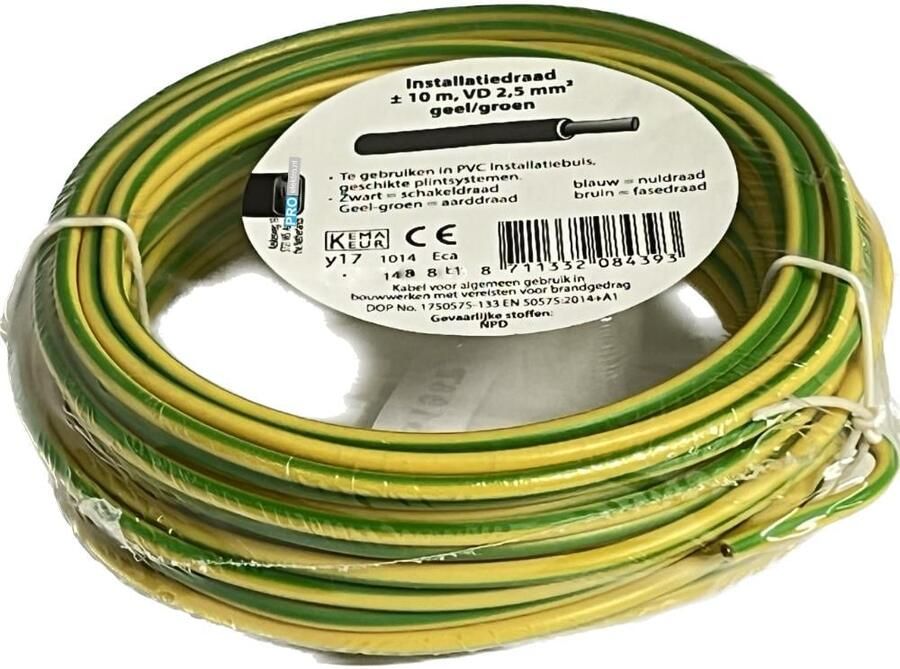 Enzo VD draad 2.5qmm GE GR 10m 1242068