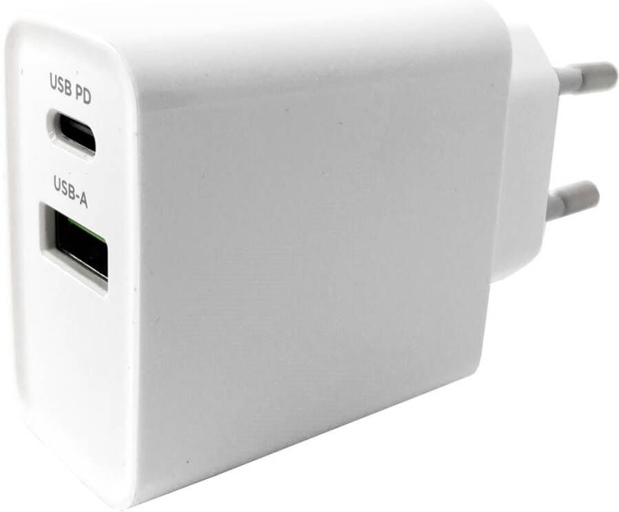 Enzo Gembird USB + USB-C snellader | 20W | wit 9540151