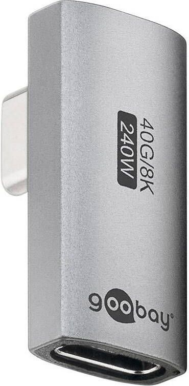 Enzo Goobay USB-C adapter | male female | verticaal | gedraaid | 90 graden adapter 9550435