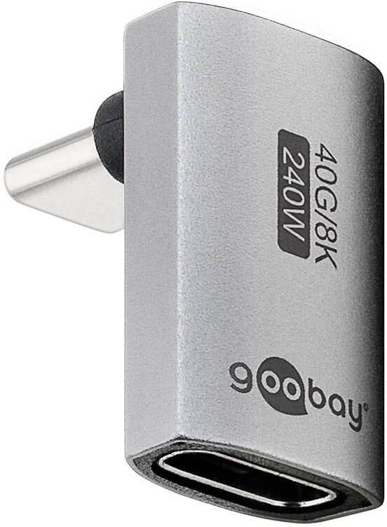 Enzo Goobay USB-C adapter | male female | verticaal | lang | 90 graden adapter 9550434