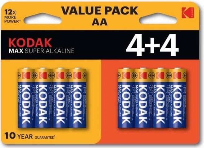 Enzo Kodak MAX alkaline batterij | AA | blister (8) 3017200