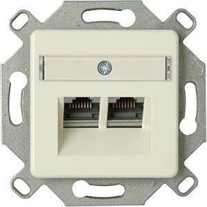 Enzo Kopp inbouw unit ISDN CAT6 2-voudig