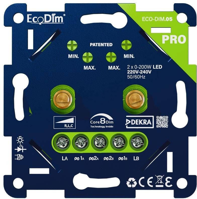 Enzo LED dimmer DUO | 2-100W EcoDim PRO | universeel 4355520