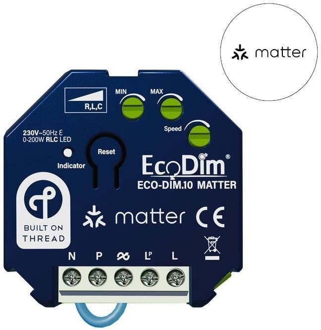 Enzo LED dimmer element | 0-250W EcoDim fase afsnijding | Matter 4355436