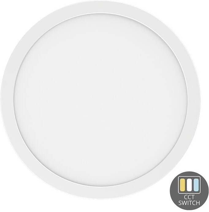 Enzo LED panel downlighter | wit | 6-18W | Tri-white + HF-sensor | CCT 3000-4000-6000K | 6-12-18W | diameter 230mm LED2570