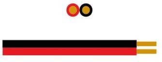 Enzo Luidsprekersnoer 2 x 1.0 qmm rood zwart 1394550