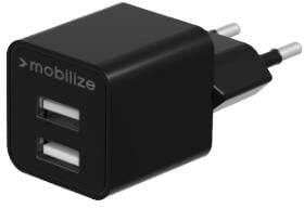 Enzo Mobilize USB thuislader 3100mA zwart DUAL 9540250