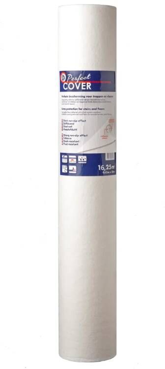 Enzo Perfect Cover standaard 0.65 x 25 meter | Afdekmateriaal zelfklevend stucloper | 160 gr m² 28525