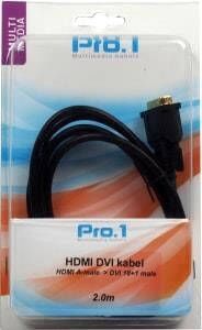 Enzo Pro-1 HDMI kabel HDMI naar DVI 18+1 male 2 meter 9280700