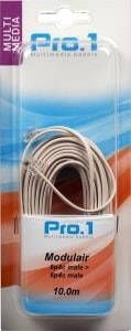 Enzo Pro-1 Modulair 6p4c naar 6p4c wit 10 meter 9297030