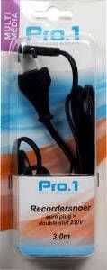 Enzo Pro-1 Recordersnoeren 230 volt 3 meter 9296205