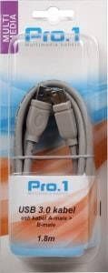 Enzo Pro-1 USB 3.0 A male naar B male 2 meter 9280230