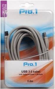 Enzo Pro-1 USB 3.0 A male naar B male 5 meter 9280234