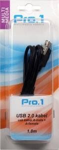 Enzo Pro-1 USB kabel A-male -> A-female 1 8 meter 9280220