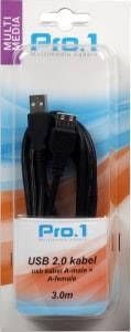 Enzo Pro-1 USB kabel A-male -> A-female 3 meter 9280222