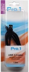 Enzo Pro-1 USB kabel A-male -> B-mini male 1 8 meter