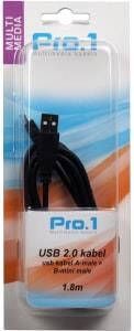 Enzo Pro-1 USB kabel A-male -> B-mini male 1 8 meter 9280195