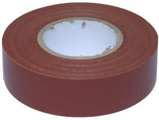 Enzo PVC isolatie tape 20m 19mm bruin 4140030