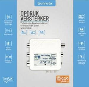 Technetix Versterker 5 | 862 MHz 5 Uitgangen Actief Retourpad | 1 stuks TN-BDA-02-S