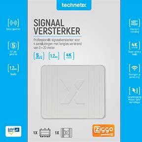 Technetix Versterker 5 | 1218 MHz 4 Uitgangen | 1 stuks TN-FRA-752X