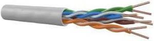 Enzo UTP CAT5E 4x2 AWG24 100m grijs massief