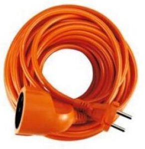 Enzo Verlengsnoer | PVC | oranje | 2x1qmm | 10m