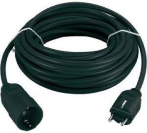 Enzo Verlengsnoer PVC zwart 3x1qmm 5 meter