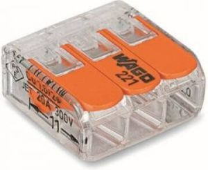 Enzo WAGO Lasklem hersluitbaar 3-voudig max.4qmm 221-413 | doos 50 stuks 4047213