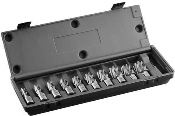 Euroboor HCL.KIT 10 | 10-delige kernborenset 19 05 mm Weldon opname (55 mm) HCL.KIT 10
