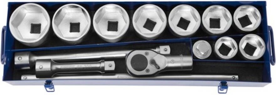 Expert by Facom Koffer met Ratels en Doppen | 1" | 13 Stuks E034701