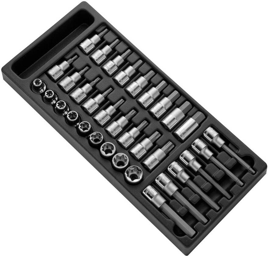 Expert by Facom Lege Inlay voor Module met Schroevendraaierdoppen en Torx -doppen | 1 2" E032922 E032923