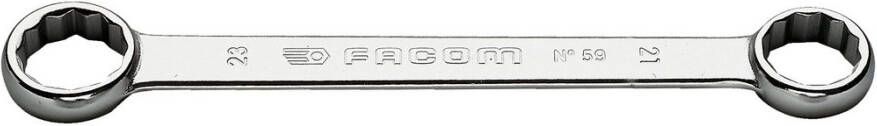 Facom 59 rechte 12-kantringsleutels metrische maten 10x11mm l100mm 59.10X11