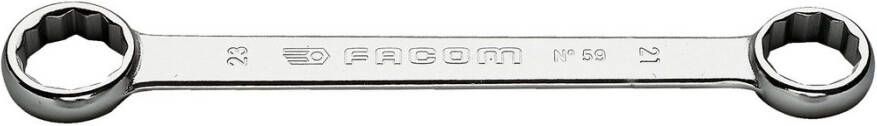 Facom 59 rechte 12-kantringsleutels metrische maten 14x15mm l100mm 59.14X15